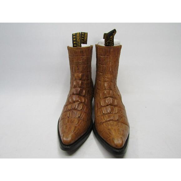 El General Mens 8 M Brown Alligator Leather Chelsea Ankle Cowboy 7\